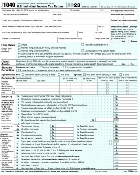 Form 1040: Instructions, Schedules, Types, and How to File - Keka