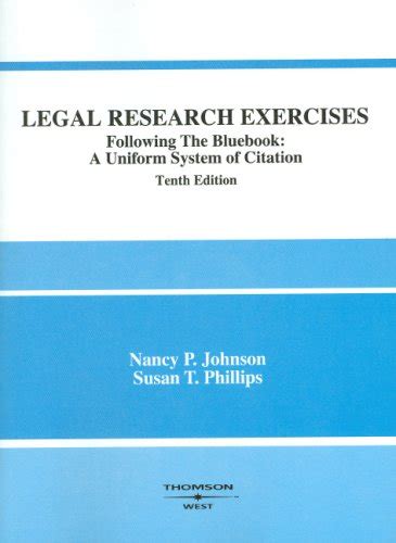 Buy Legal Research Exercises, Following the Bluebook: A Uniform System ...