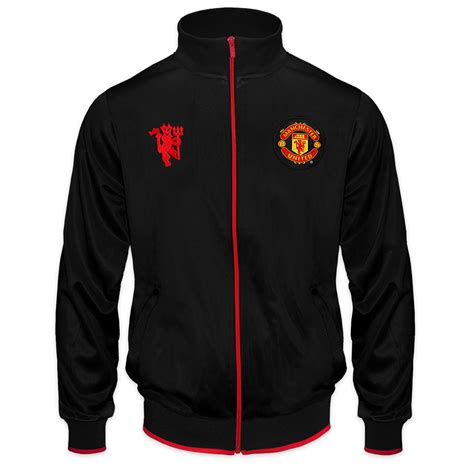 Manchester United FC Official Football Gift Mens Retro Track Jacket | eBay