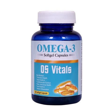 Omega 3 Fish Oil 1000mg Capsules With Fish oil EPA + DHA Enriched Pack ...