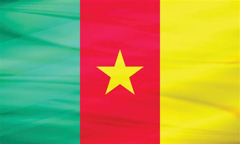 Illustration of Cameroon Flag and Editable vector Cameroon Country Flag ...
