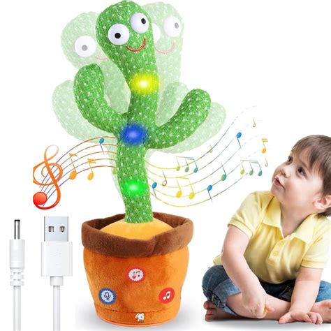 Storio Rechargeable Toys Talking Cactus Baby Toys for Kids Dancing ...