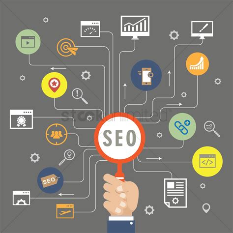 Search engine optimization concept Vector Image - 1953273 | StockUnlimited