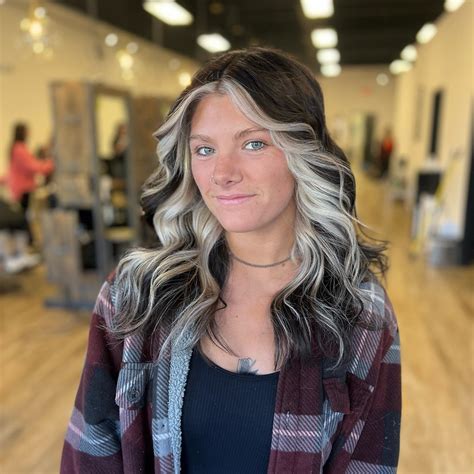 Brown Hair Blonde Bangs Underneath