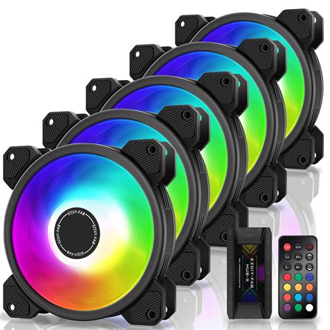 EZDIY-FAB 120mm ARGB Case Fan,Motherboard Aura Sync Fan, High Airflow ...