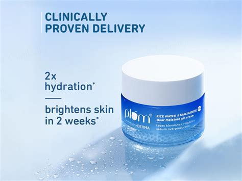 Buy Plum 2% Niacinamide Clear Moisture Gel Cream With Rice Water Online ...