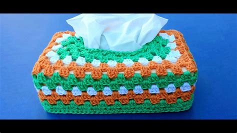 Crochet Tissue Box Cover Tutorial 的图像结果