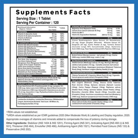 CF Multivitamin for Men for Immunity & Energy with 67 Ingredients | Mu ...