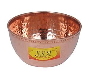 SHIV SHAKTI ARTS® Handmade Pure Copper Hammered Design Katori Bowl ...