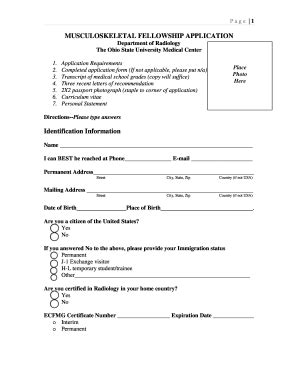 OSU Wexner Medical Center Musculoskeletal Fellowship Application 2018 ...