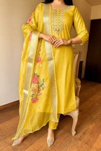 AEBA FASHION Embroidered Kurta, Trouser/Pant & Dupatta Set - Buy AEBA ...