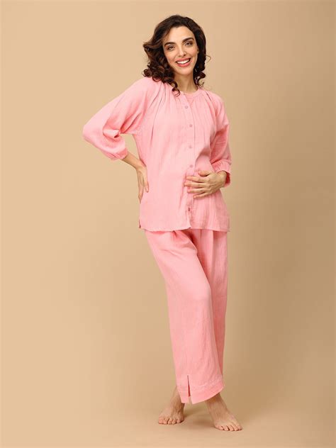 Pink Me Later Maternity and Nursing Nightwear Set | The Mom Store