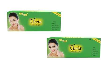 Olivia Herb Bleach For Sensitive Skin 125g With Haldi|Chandan|Aloe Vera ...