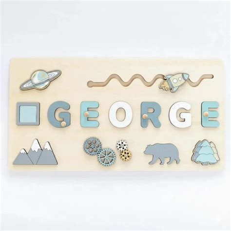 Personalized Name Puzzle - Custom Made for Your Child - The Montessori ...