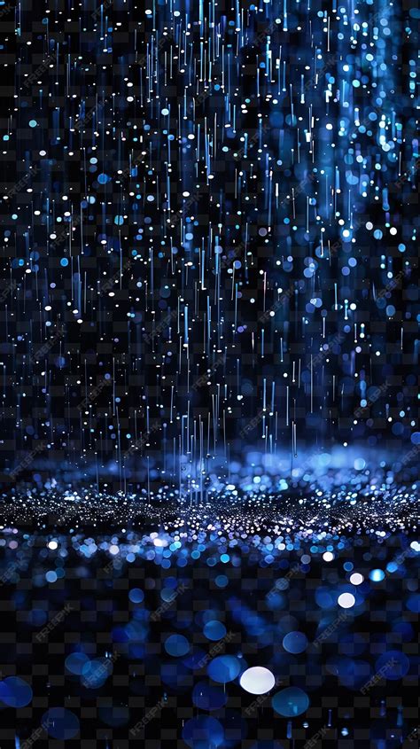 Premium PSD | Distributed twinkling mystical rain with faint fog and ...