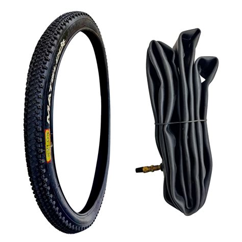 Buy MATELCO 26 x 2.125 Cycle Tyre Tube Combo for MTB Cycle (Black ...