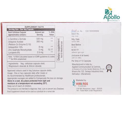 Androwin Capsule 10's Price, Uses, Side Effects, Composition - Apollo ...