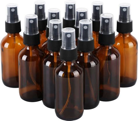 Amazon.com: XHPHAPACK 4 oz Small Amber Glass Spray Bottles for ...