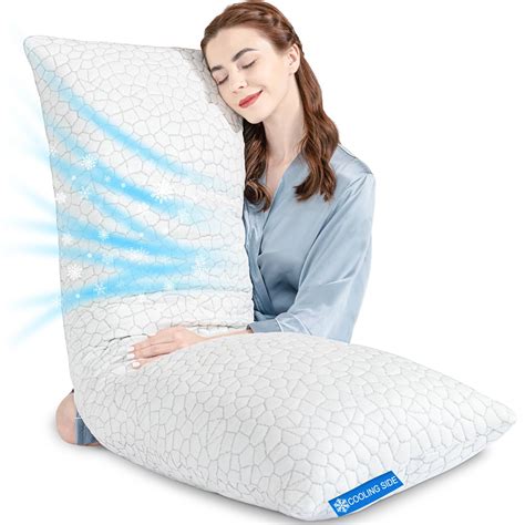 SUPA MODERN Cooling Bed Pillows for Sleeping 1 Pack Shredded Memory ...