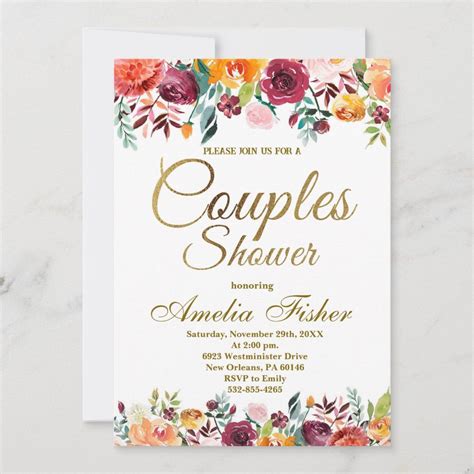 Couples Shower Invitation, Wedding Shower Invitation | Zazzle | Couples ...