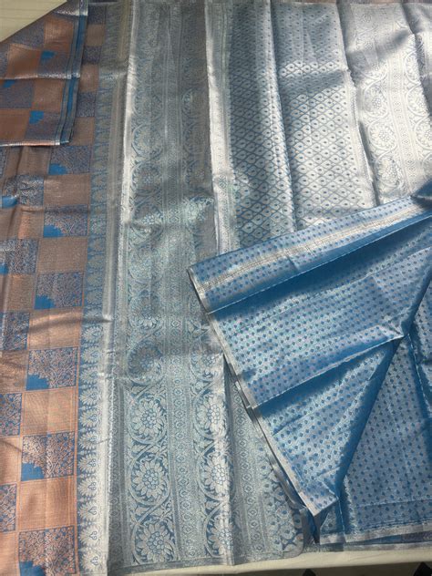 Classy Blue Kanjipuram Silk Saree – Pattu Vastra