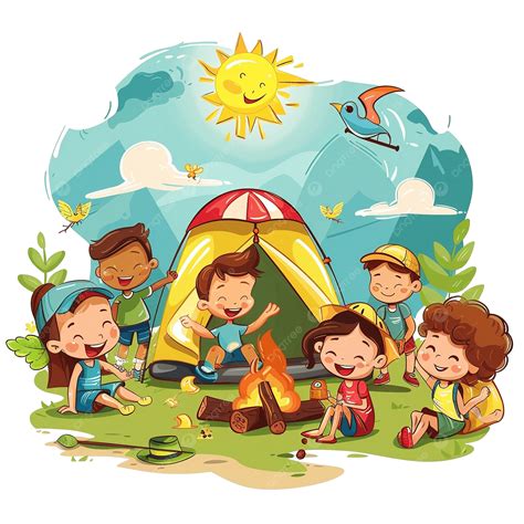 Kids Summer Camp Clipart 500+ Summer Camp Kids Usa Stock