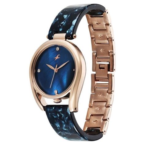 Buy Online Fastrack Younique Quartz Analog Blue Mother Of Pearl Dial ...