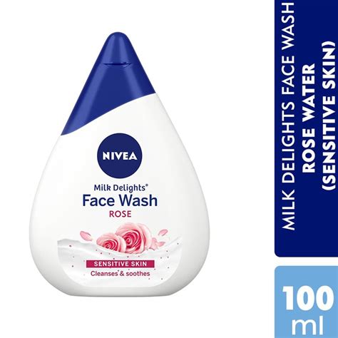 Nivea Milk Delights Cleanses & Soothes Rosewater Face Wash, 100 ml ...