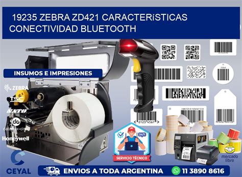 19235 Zebra ZD421 características conectividad Bluetooth ...