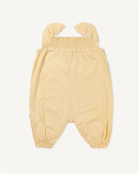 Emma Baby Smocked Overalls Romper - Vanilla – Early Sunday