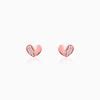 Rose Gold Made for Each Other Stud Earrings – GIVA