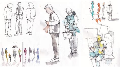 Sketching People Made Easy - Simple Steps in Ink and Watercolor | Toby ...