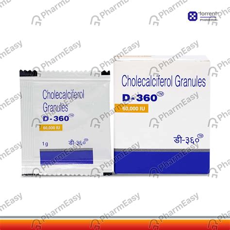 D 360 60000 IU Granules (1): Uses, Side Effects, Price & Dosage | PharmEasy