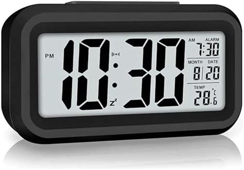 CASE PLUS Digital Smart Backlight Battery Operated Alarm Table Clock ...