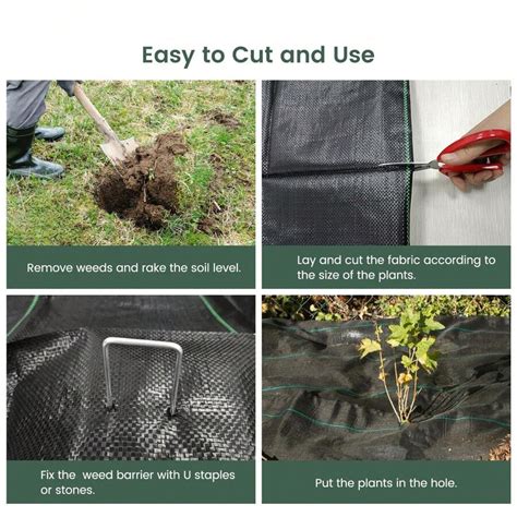 Wee-D Barrier Landscape Fabric, Garden Landscaping Fabric, Ground Cover ...