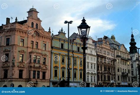 Pilsen, Czech Republic - June 25, 2019: The Main Square In Plzen ...