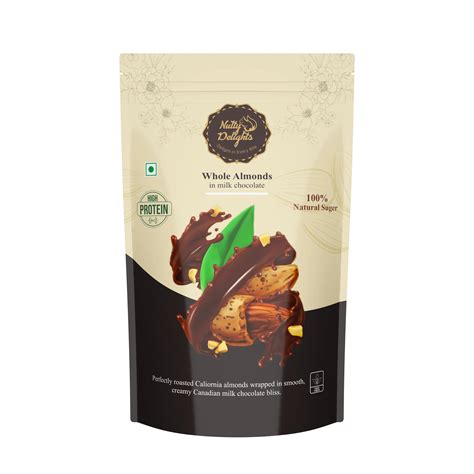 Whole Almonds in Milk Chocolate-200gm – Nutty Delights