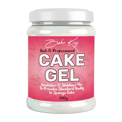BAKE KING Cake Gel 300gm, Cake Sponge Improver, Useful When Making ...