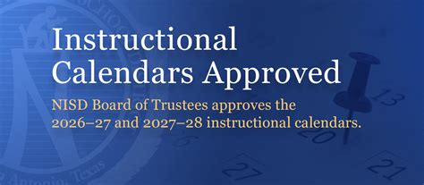 Northside - The NISD Board of Trustees approved the instructional ...