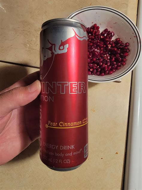 New red bull "Pear Cinnamon" winter edition 2023 : r/energydrinks
