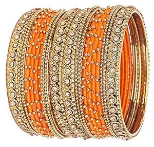 Buy Generic Oneness (2.10 Large Size) Metal Bangles/Kada Set with ...