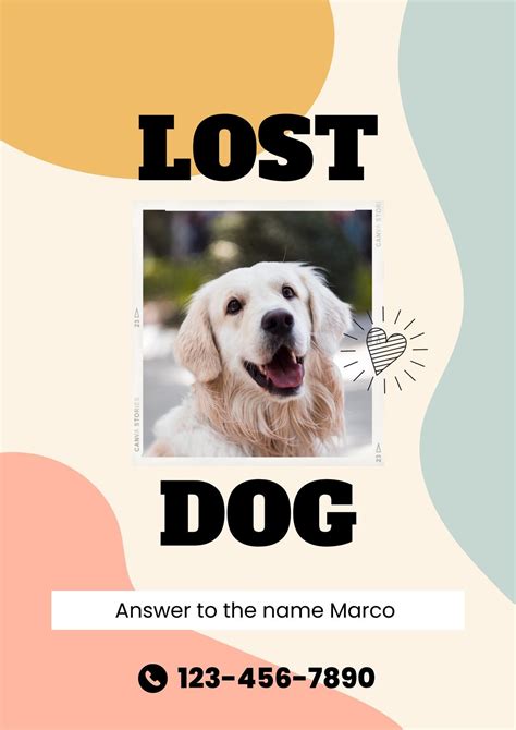 Free, Printable, Customizable Lost Dog Flyer Templates, 45% OFF