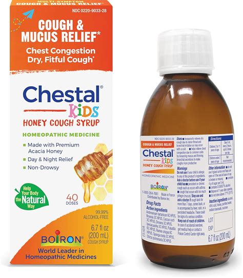 Amazon.com: Boiron Chestal Honey Children's Cough Syrup for Nasal and ...