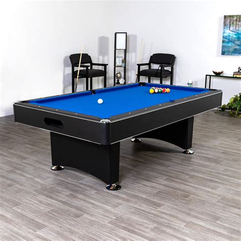 Navy Blue Felt Pool Table