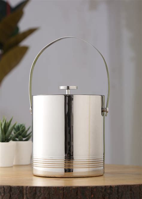 Get Premium Quality Ribbed Stainless Steel Ice Bucket with Mirror ...