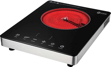 Buy KWW 2200W Infrared Induction Cooktop with Crystal Glass & Touch ...