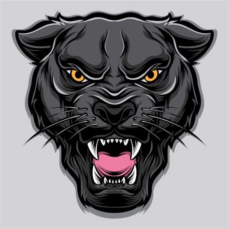 Panther vector head | Premium Vector