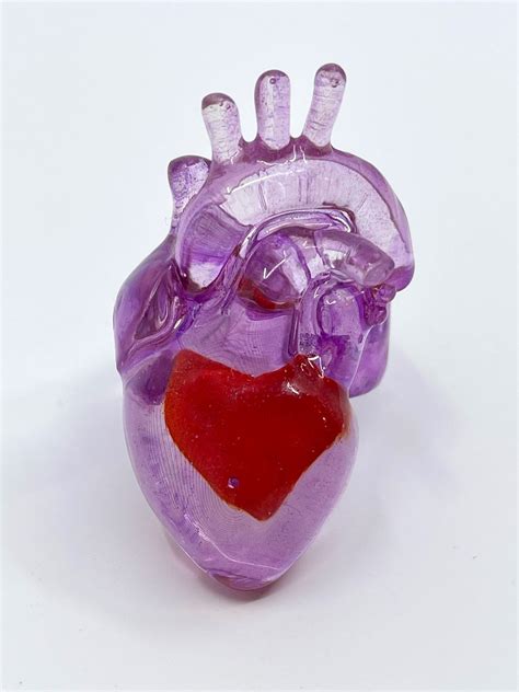 Anatomical Heart Ring Ring Anatomical Heart 3D Print Ring 3D Print ...