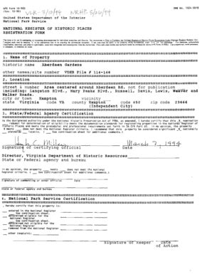 Fillable Online dhr virginia Aberdeen Gardens Historic District 114 ...