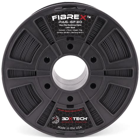 FIBREX NYLON PA6 + GF30 / Black (750 gms/2kg) – ThinkRobotics.com